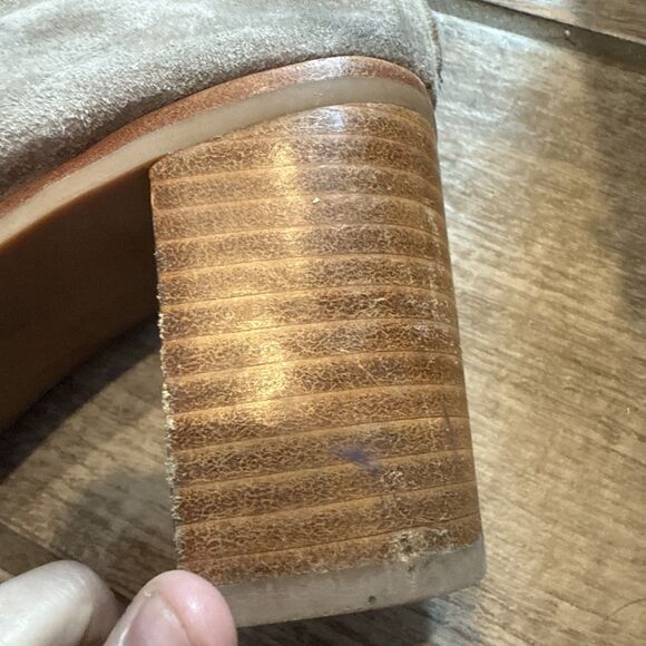 Jeffrey Campbell Cors Suede Gladiator Lace Up Bootie 7.5 Peep Toe - Picture 6 of 11